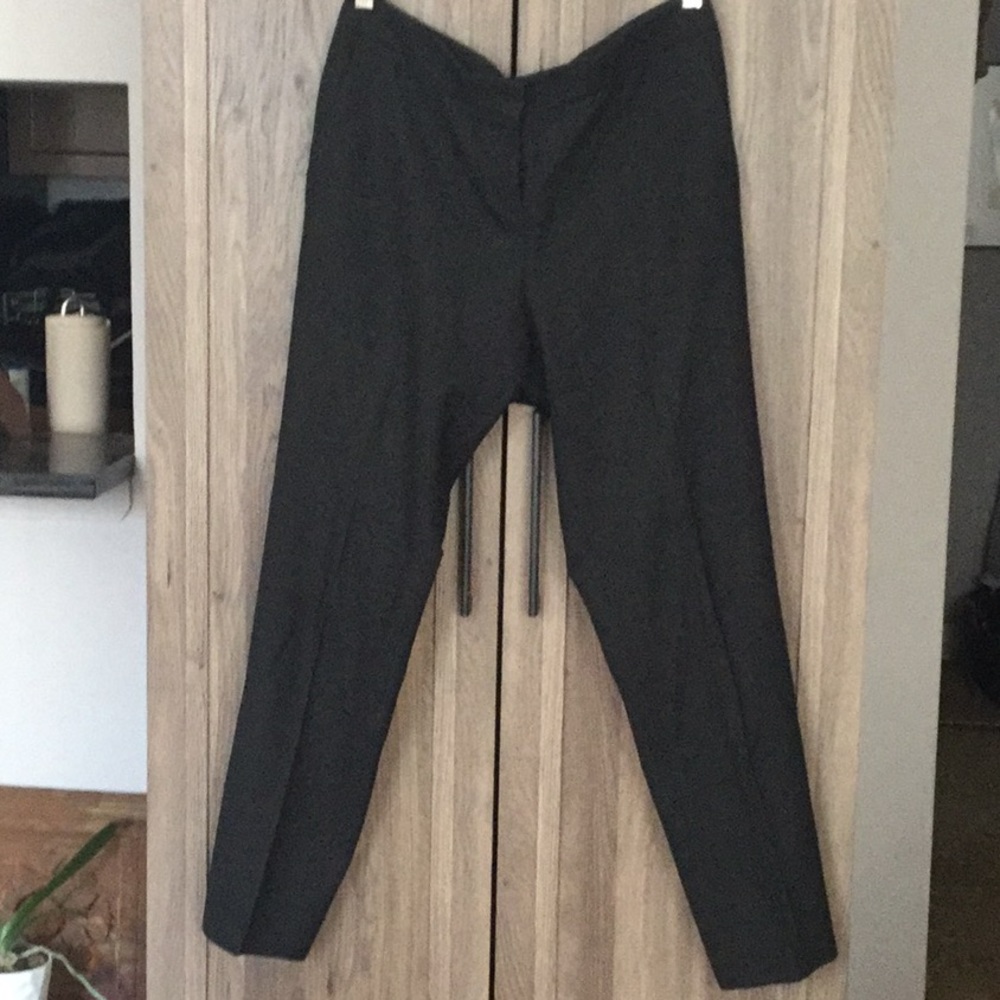 Theory Soft Canvas Ankle Trouser Size 10 - image 1